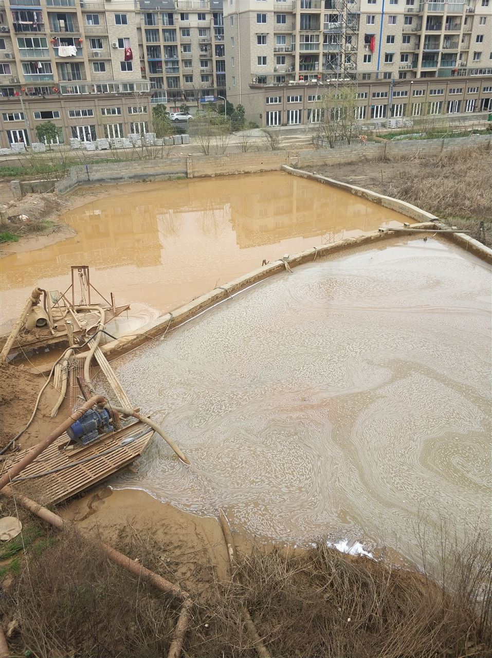 浩口镇沉淀池淤泥清理-厂区废水池淤泥清淤